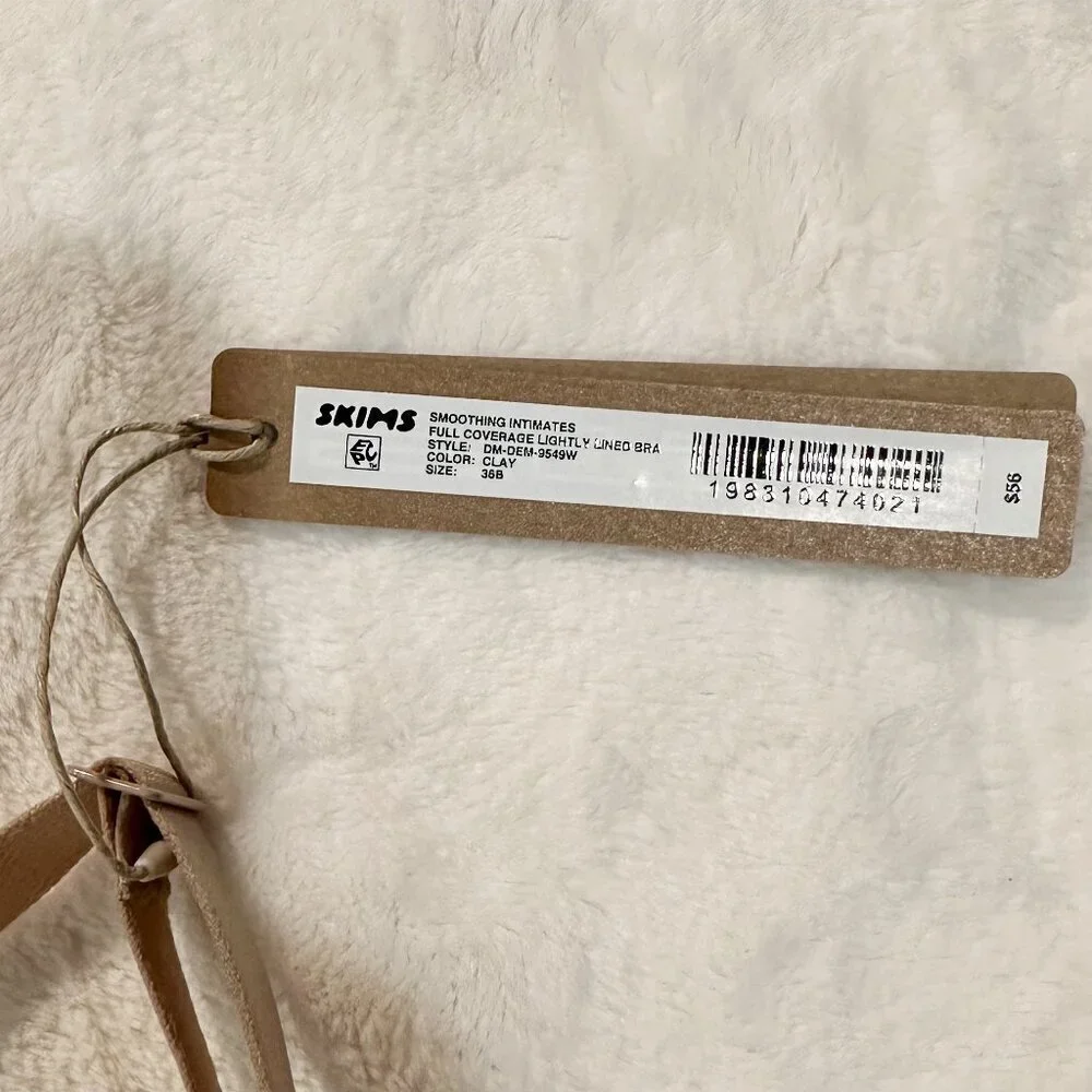 NWT SKIMS Smoothing Intimates Full Coverage Lightly Lined Bra in Clay - 36B - Picture 3 of 9
